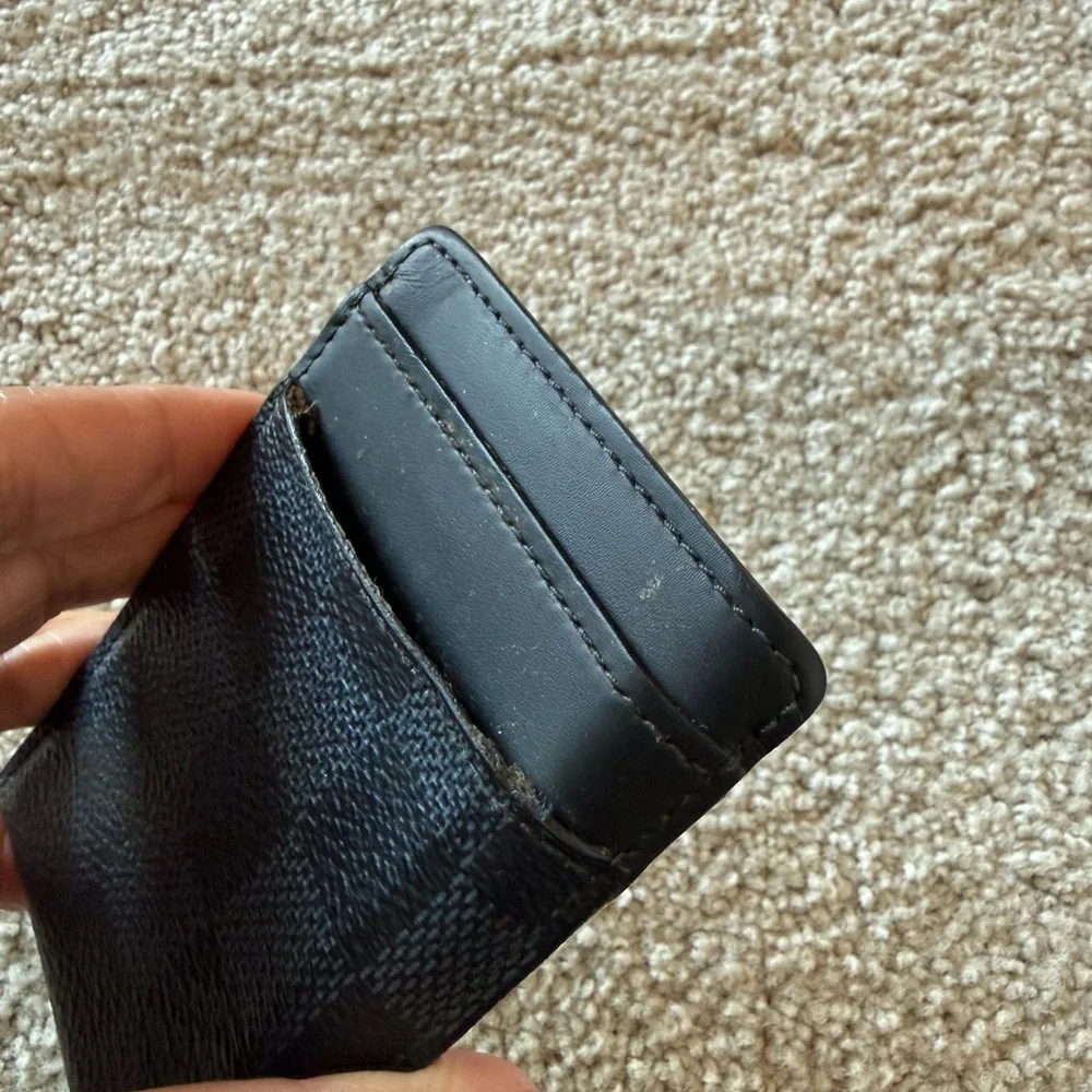 Louis Vuitton Black Checkered Card Holder - Picture 3 of 6